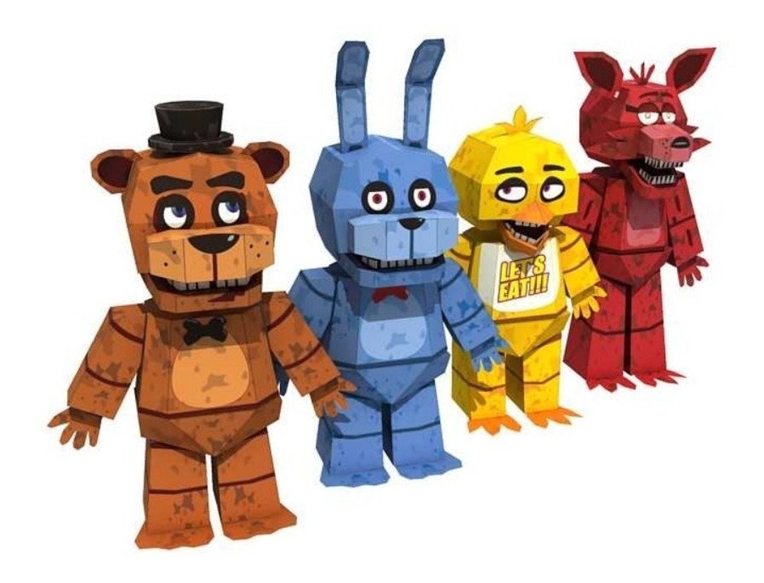 fnaf world papercraft - online puzzle