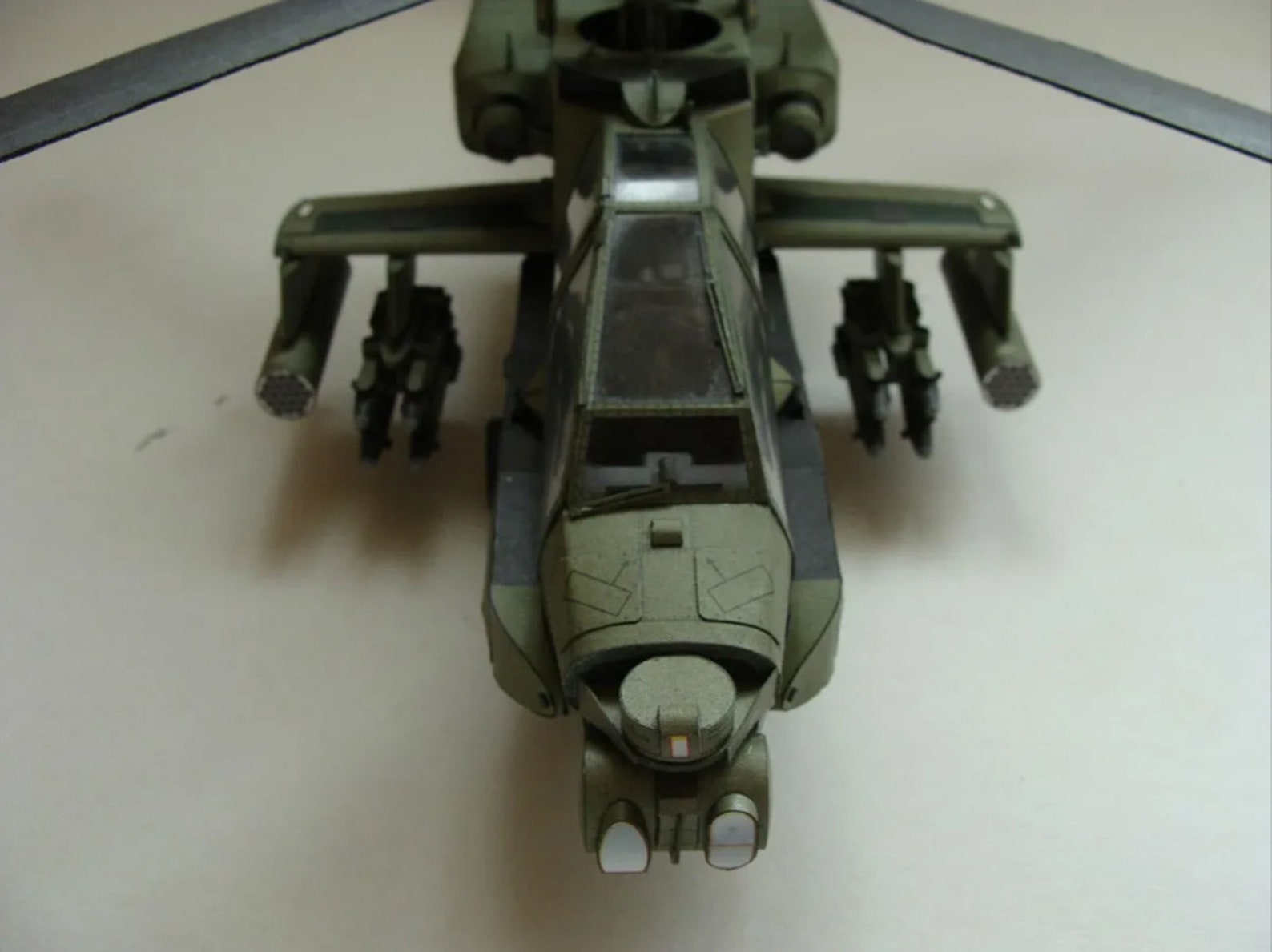 AH64 Apache Helicopter PaperCraft Paper Color Model Plans & Etsy