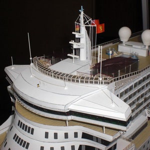 Queen Mary 2 Ship Transatlantic 3D Paper Craft Model Plans &amp; | Etsy