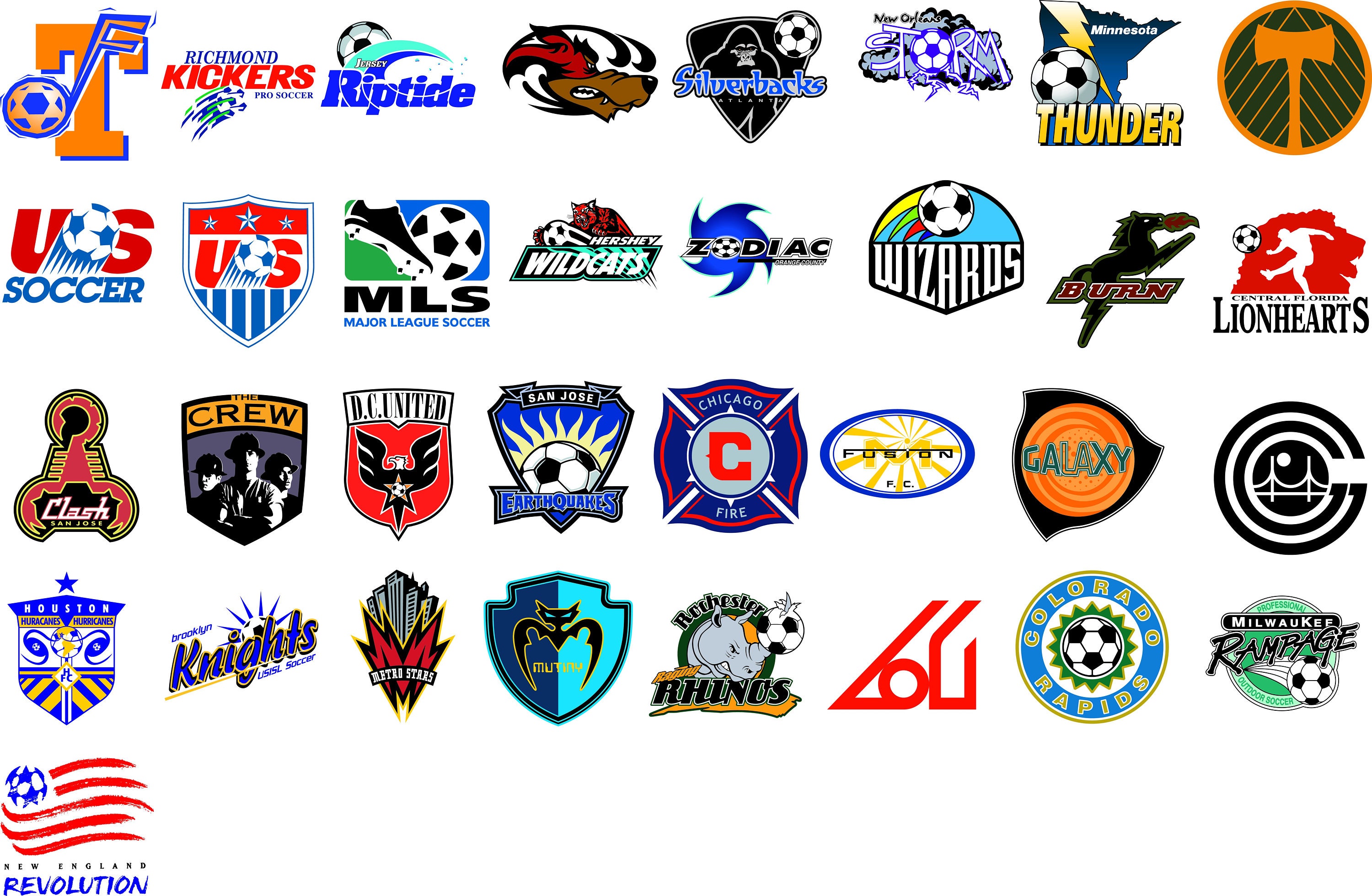 USA MLS Football Soccer Teams logos CDR / Svg / Pdf / Dxf/ Jpg | Etsy