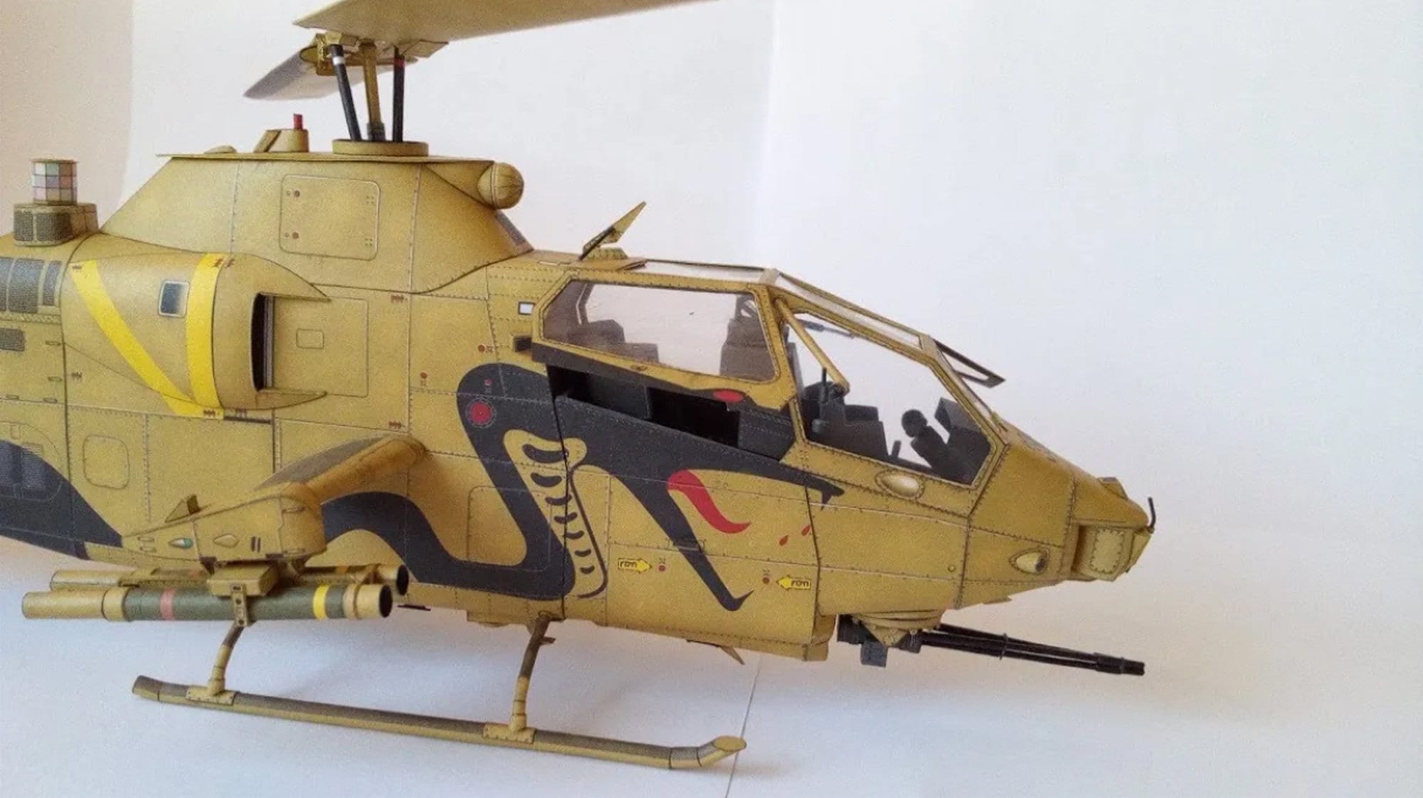 Papercraft 3D Model Helicopter Paper Helicopter Digital Etsy UK