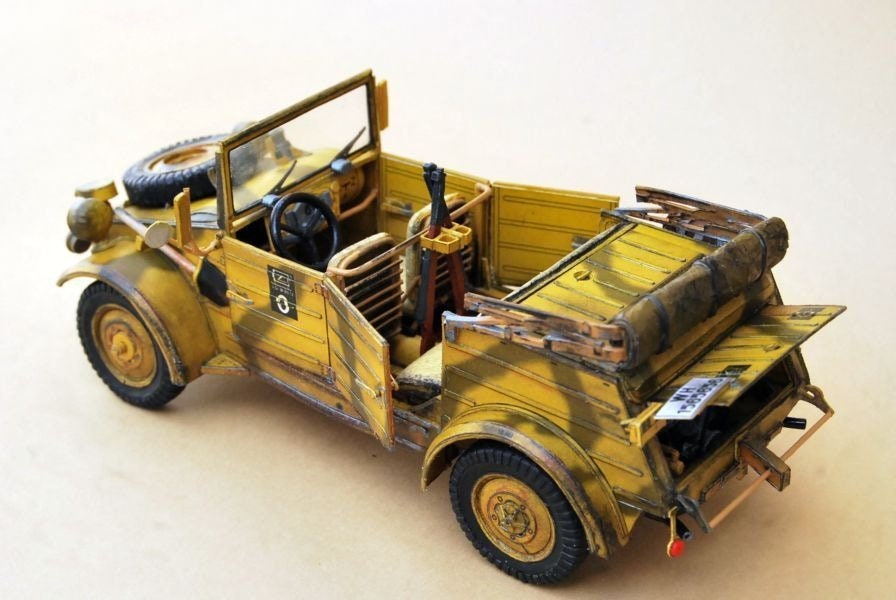 PaperCraft, 3D Papier Modellauto, Papier Bastelauto, digitale Datei Pläne,  Diy Papier Modell, Kubelwagen Typ 82 - .de