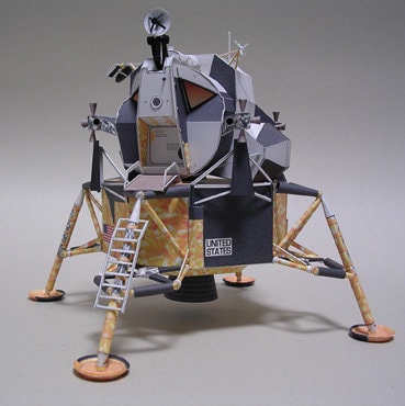 Papercraft Apollo Apollo Lunar Module Papercraft Paper Color Model Plans & | Etsy Ireland