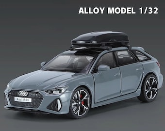 Audi RS6 Quattro Station Wagon Alloy Detail Scale Model 1:32 Car Toy Diecasts Metal Casting Sound Light Car Toy For Children Adult Vehicle