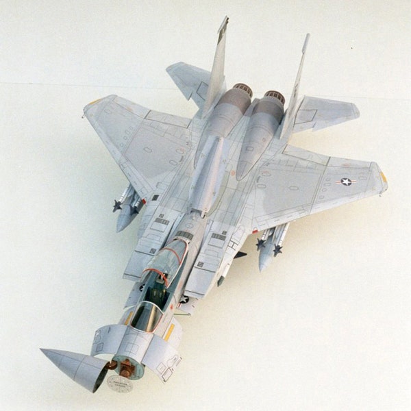 F-15 Eagle Attack Fighter 3D Aircraft PaperCraft Paper Color Model Plans & instructions files for print, cut and assembly