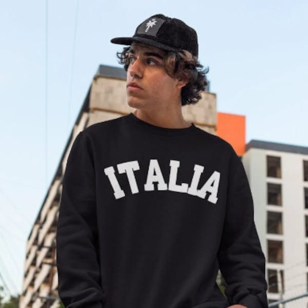 Italy Italia Pride Sweater Sweatshirt Gift Travel Italian Nationality Origin Proud Unisex Heavy Blend Crewneck Sweatshirt