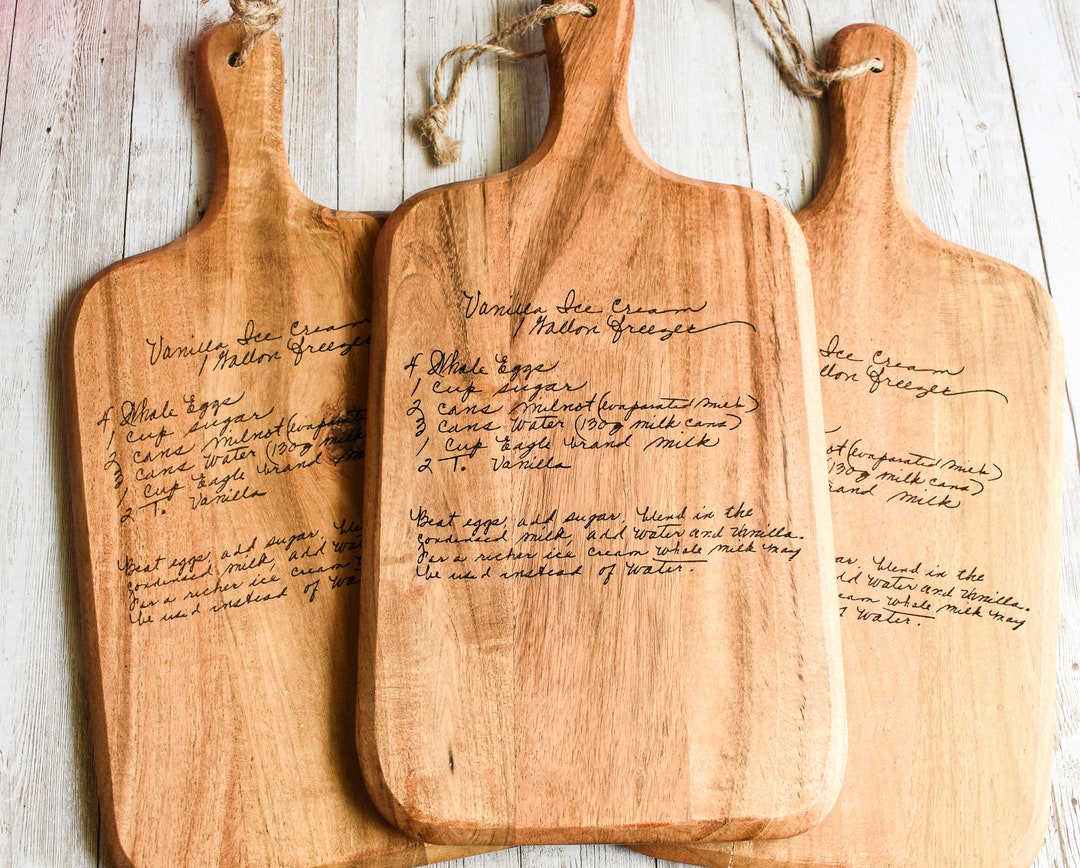 Recipe Cutting Board Etsy