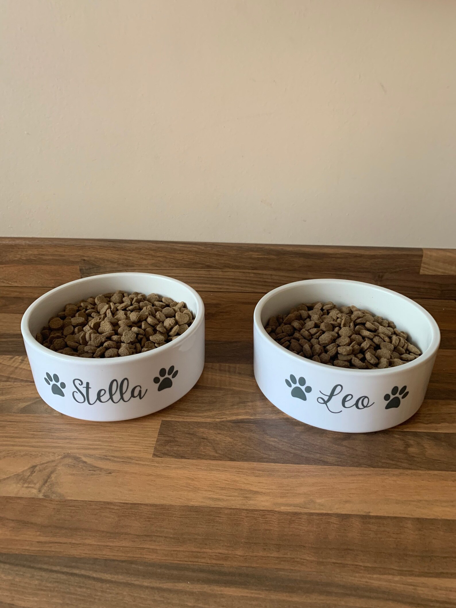 Personalised large ceramic dog bowls Etsy