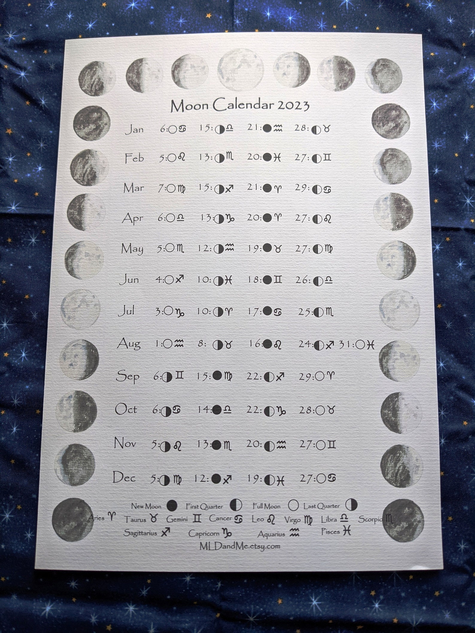 Free Printable 2023 Calendar With Holidays And Moon Phases