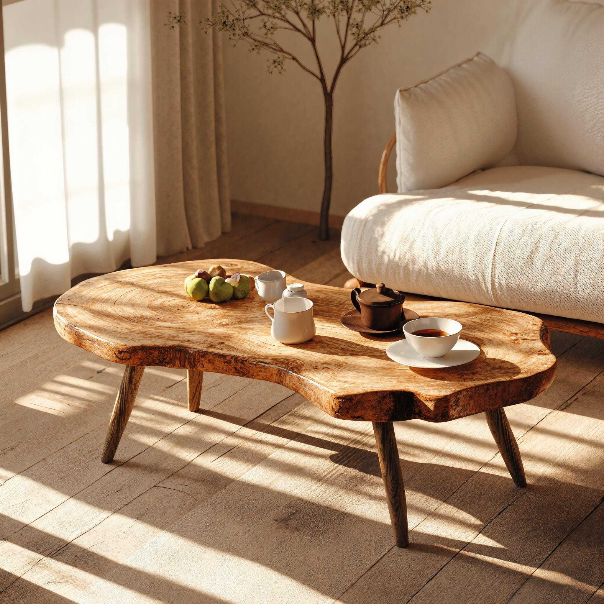 Farmhouse tamarind wood coffee table modern coffee table live edge farmhouse table reclaimed wood table living room table living room decor