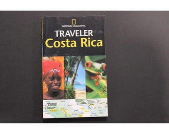 Boek met papieren achterkant National Geographic Traveler Costa Rica