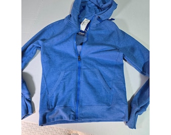 Champion dameshoodie met volledige ritssluiting, Awesome Blue, maat S, met zakken