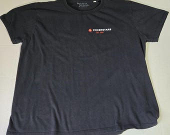 PokerStars T-shirt uit 2022, herenmaat Large of damesmaat XL