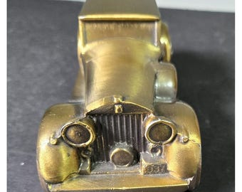 Banthrico metalen spaarpot 1937 Rolls Royce, 7 inch lang, 2,5 inch hoog, 2,75 inch breed