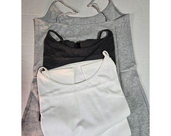 Essentials slim-fit hemd voor dames, set van 3 klein
