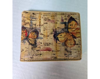 Plastic Butterfly Wallet 4.5 Inches Wide (Folded) 3.5 Inches Across