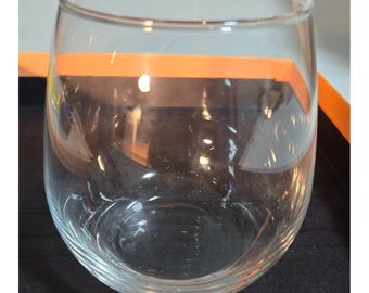 Set of (6) Stemless Wine Glasses ****See Pictures*** Bowl Style