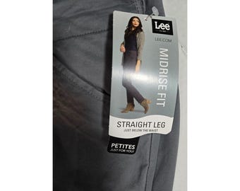 Lee Grey Jeans Essentials Size 6 Petite Small    