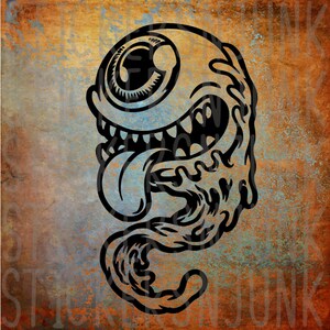Truck Decals, Car Decal, Eyes, Funny Bumper Sticker, Alien, Laptop Decal, Funny Weird Decal, ,