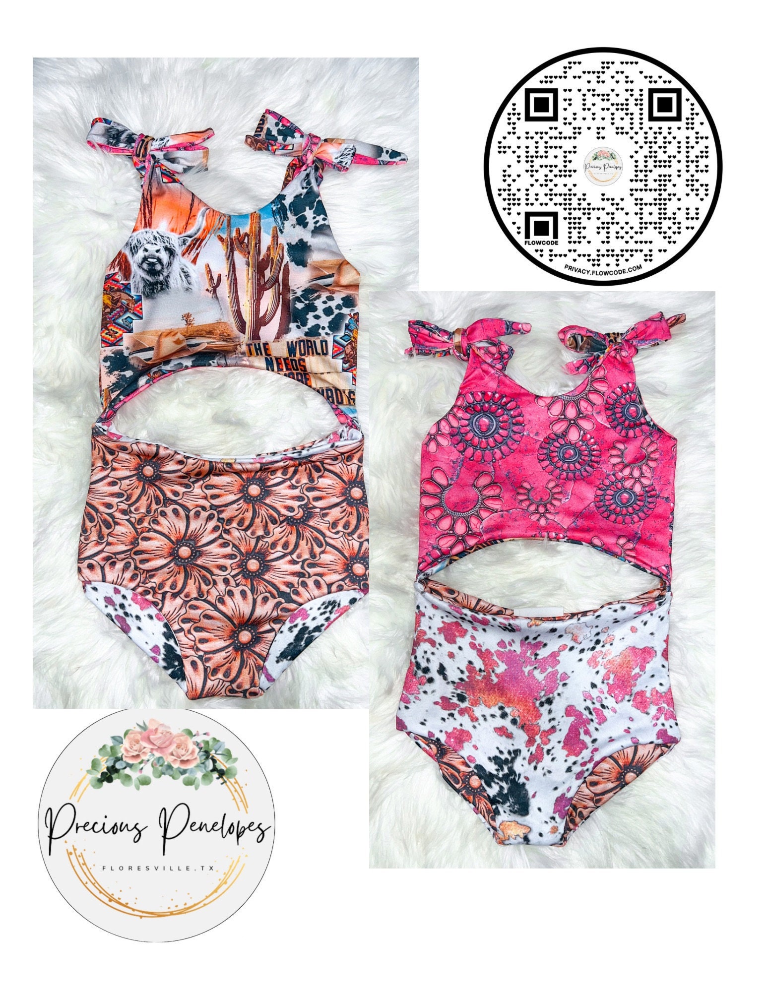 Toddler High Waisted Bathing Suit 