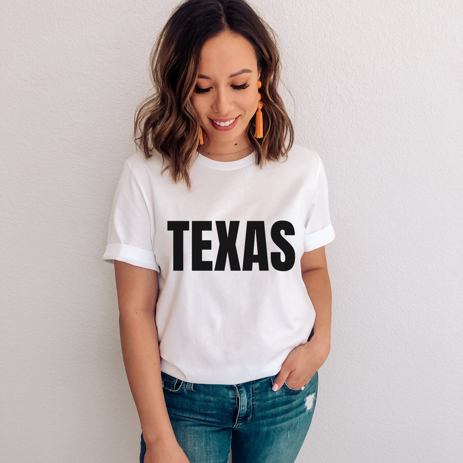 Texas Short Sleeve Tshirt Texas T Shirt Texas Shirt Texas Etsy