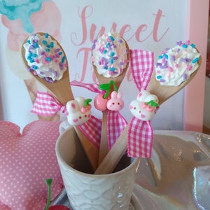 Easter Fake Bake Treats for Display | Faux Easter Cake Spoon Set