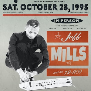 Jeff Mills Live in de Liquid Room Japan 1995 300DPI PNG Instant Digitale Downloads