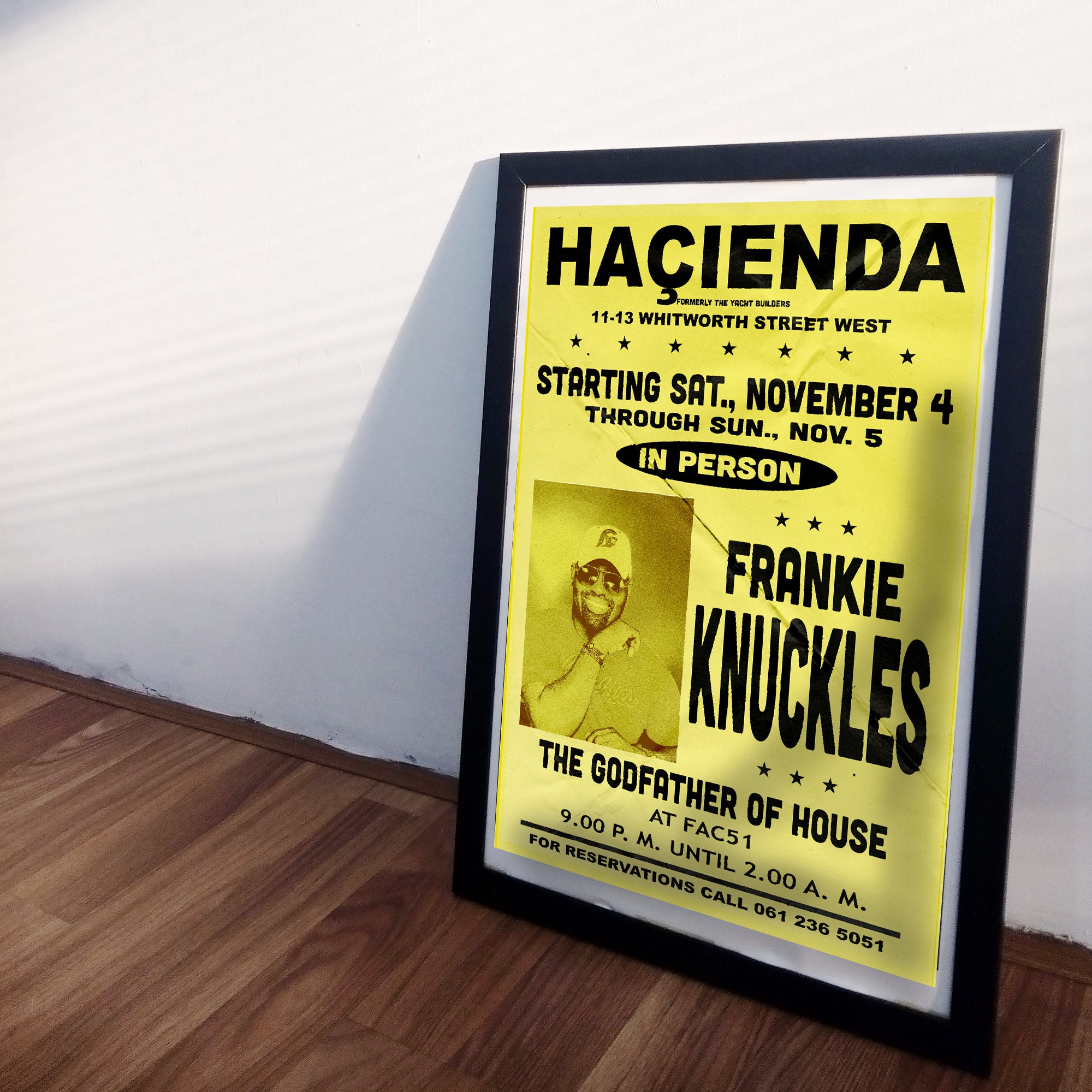Frankie Knuckles Hacienda Manchester 1989 300DPI PNG Instant