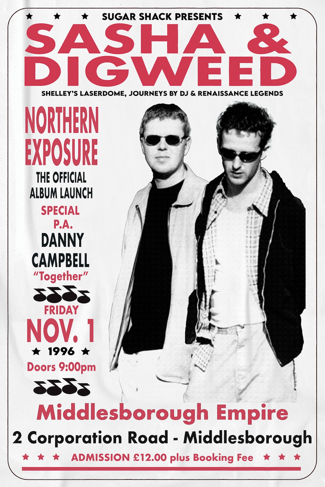 Sasha and John Digweed Northern Exposure Launch Middlesborough