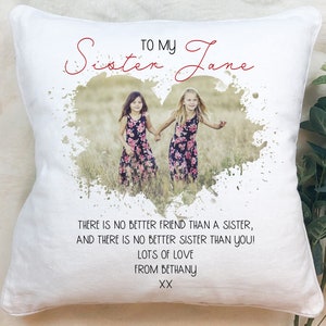 Sister Pillow, Mothers Day, Personalized Pillow, Sister Gift