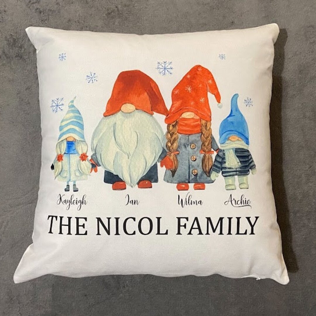 Christmas Gonk Cushion Personalised Gonk Family Gift Etsy UK