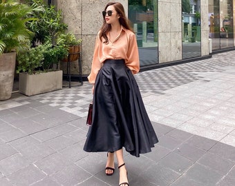 a line skirt wedding guest