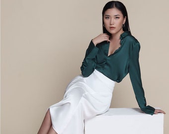 silk and satin blouses