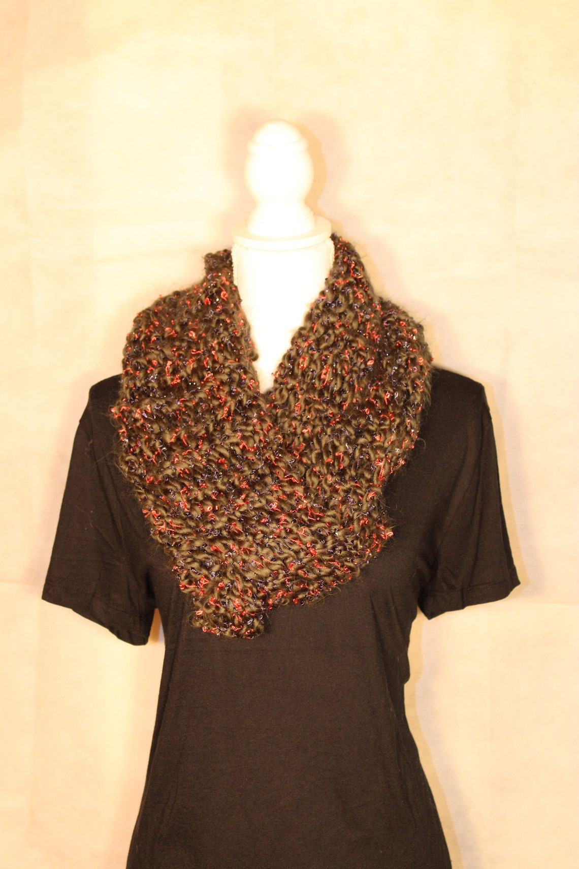 Olive Green Infinity Scarf Etsy