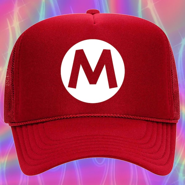 Mario trucker hat