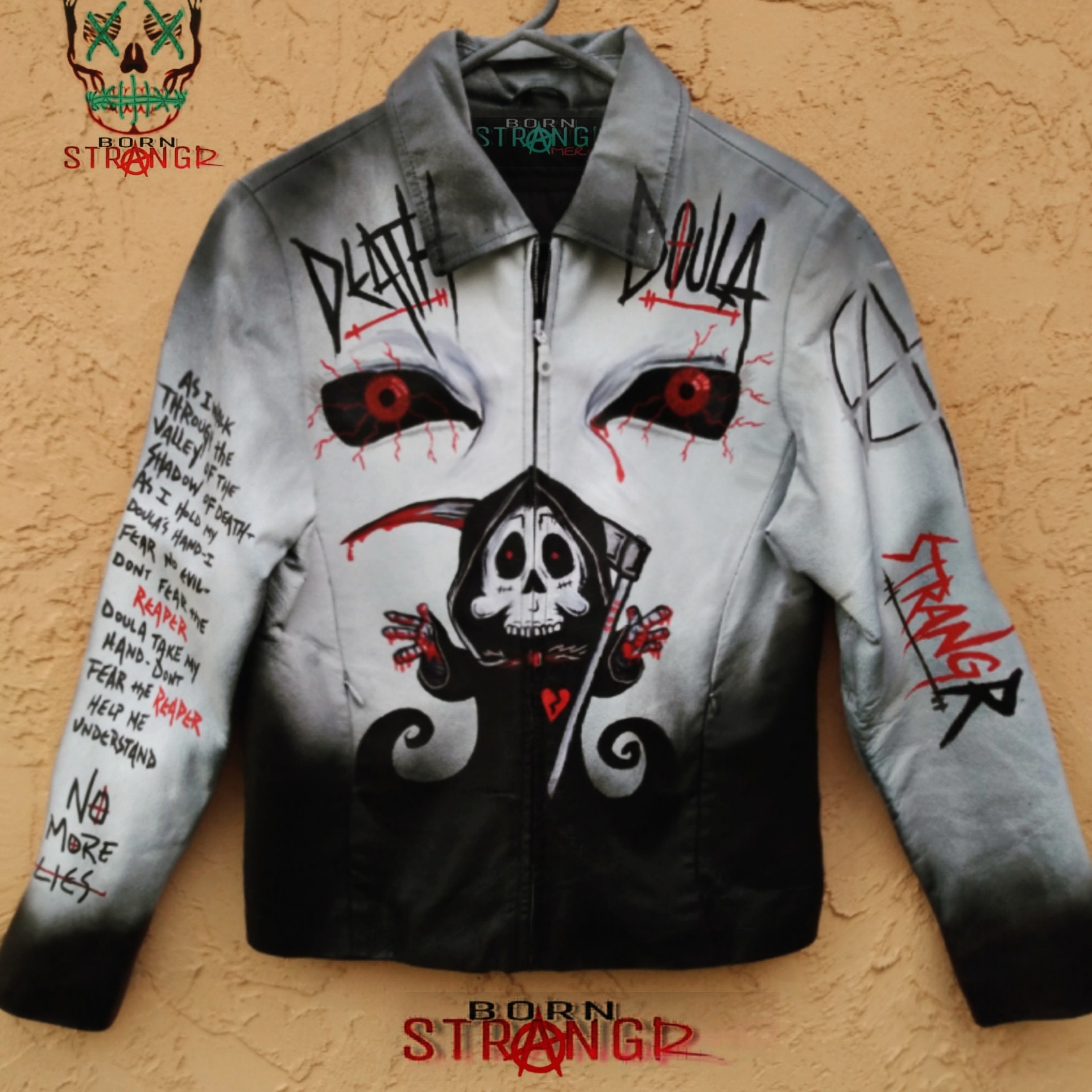 Lil Peep Skull Jacket - Etsy