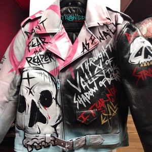 Don't Fear The Reape | custom leather jacket (made to order) skull