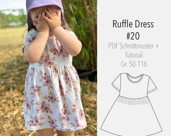 eBook Sewing Pattern and Instructions Baby/Kids Raffle Dress - Pattern Babys/Kids Raffle Dress