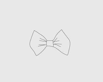 Chic bow tie - sewing pattern