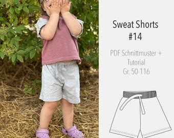 eBook Sewing Pattern and Instructions Sweat Shorts- Pattern Babys/Kids Shorts