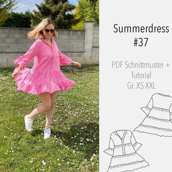 eBook Schnittmuster und Anleitung Damen Summer Dress - Pattern Summer Dress