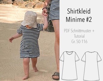 eBook Pattern and Instructions Shirt Dress Minime- Pattern Girls Shirtdress