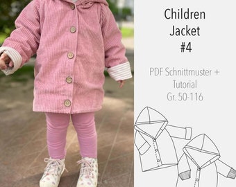 eBook Sewing Pattern and Instructions Children Jacket Pattern Babies/Kids Sweater