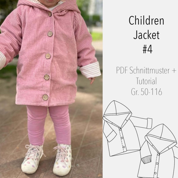 eBook Sewing Pattern and Instructions Children Jacket Pattern Babies/Kids Sweater