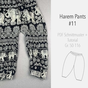 eBook Sewing Pattern and Instructions Harempants - Pattern Babys/Kids Sunday Trousers
