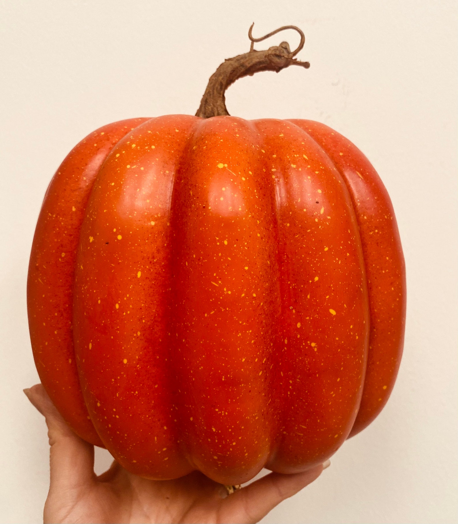 Medium Sized Faux Pumpkin artificial 16cm Diameter Etsy