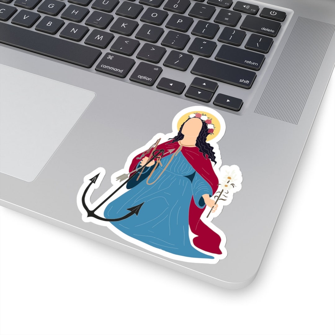 St Philomena Sticker Catholic Gifts Catholic Sticker Etsy