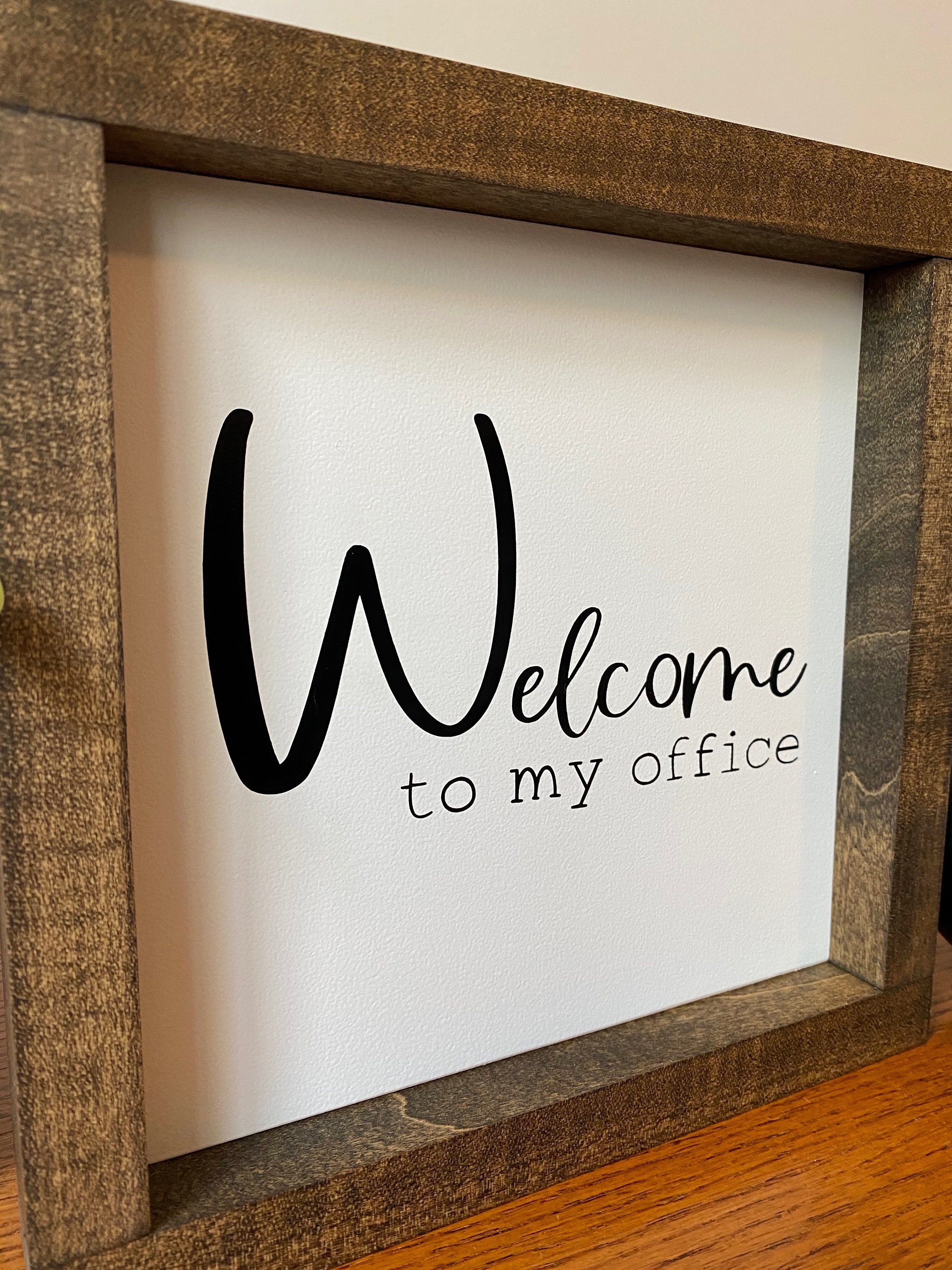 To My Office Wood Sign Office Sign Office Desk Etsy