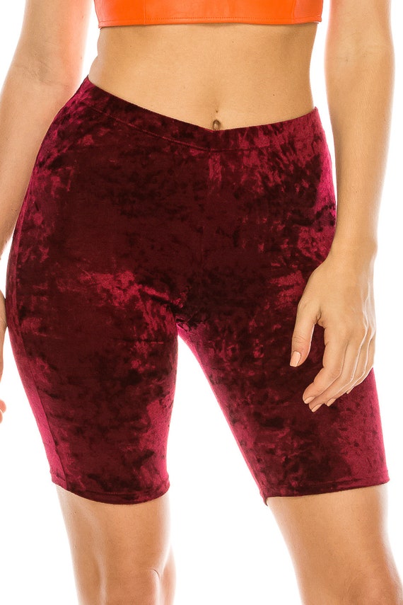 burgundy bike shorts