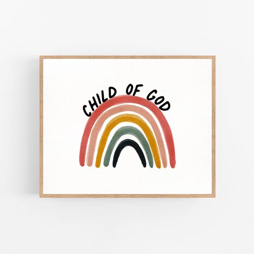 I Am A Child of God Print Printable Wall Art Christian - Etsy